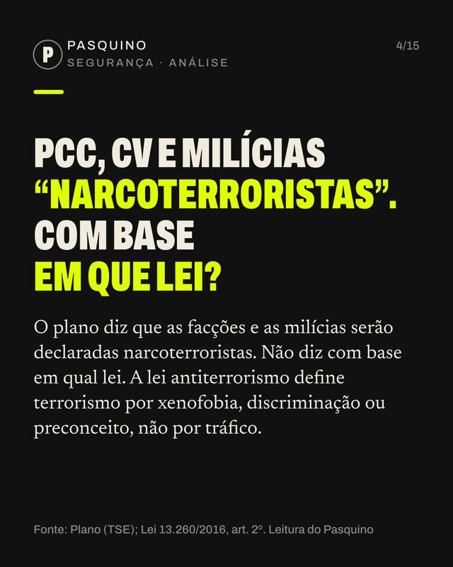 Card do carrossel O plano de governo sem números