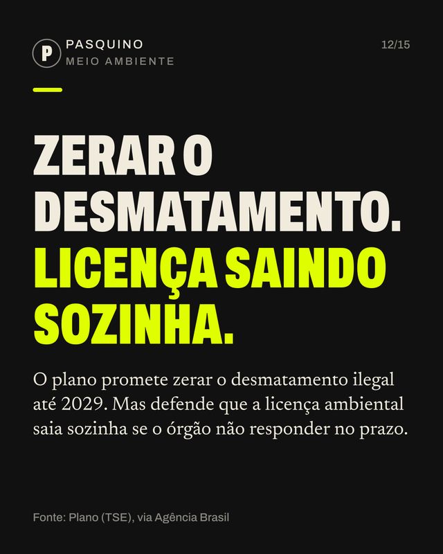 Card do carrossel O plano de governo sem números