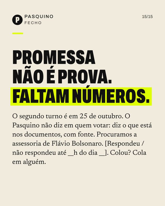 Card do carrossel O plano de governo sem números