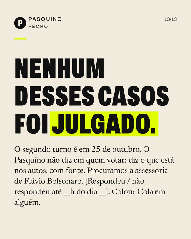 Card do carrossel A trajetória política de Flávio Bolsonaro